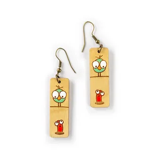 Bird & Worm Duo – Pestrofarebná