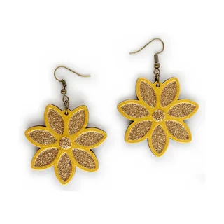 Elegant Bloom Outline – Zlatá