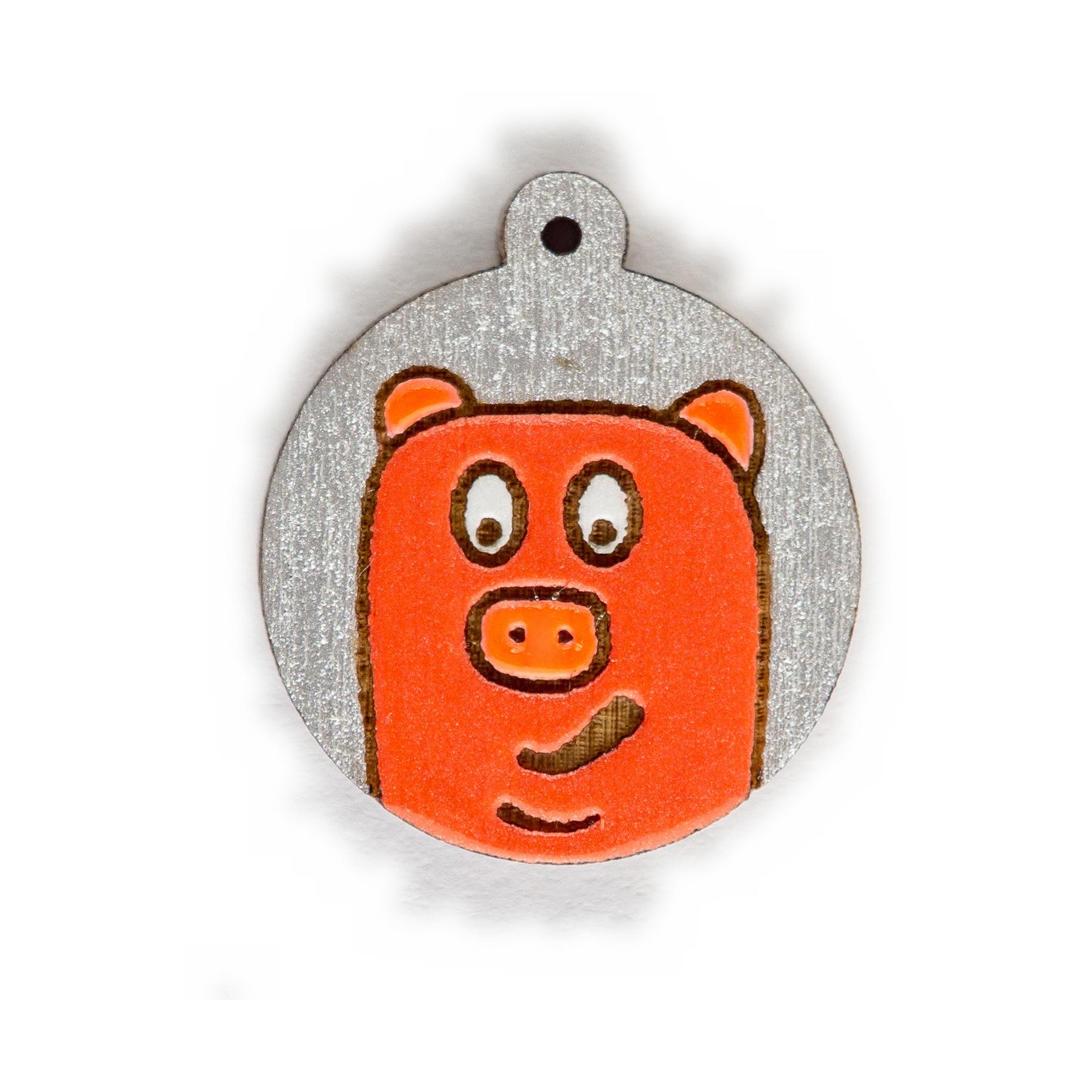 Curious Piggy - Červená