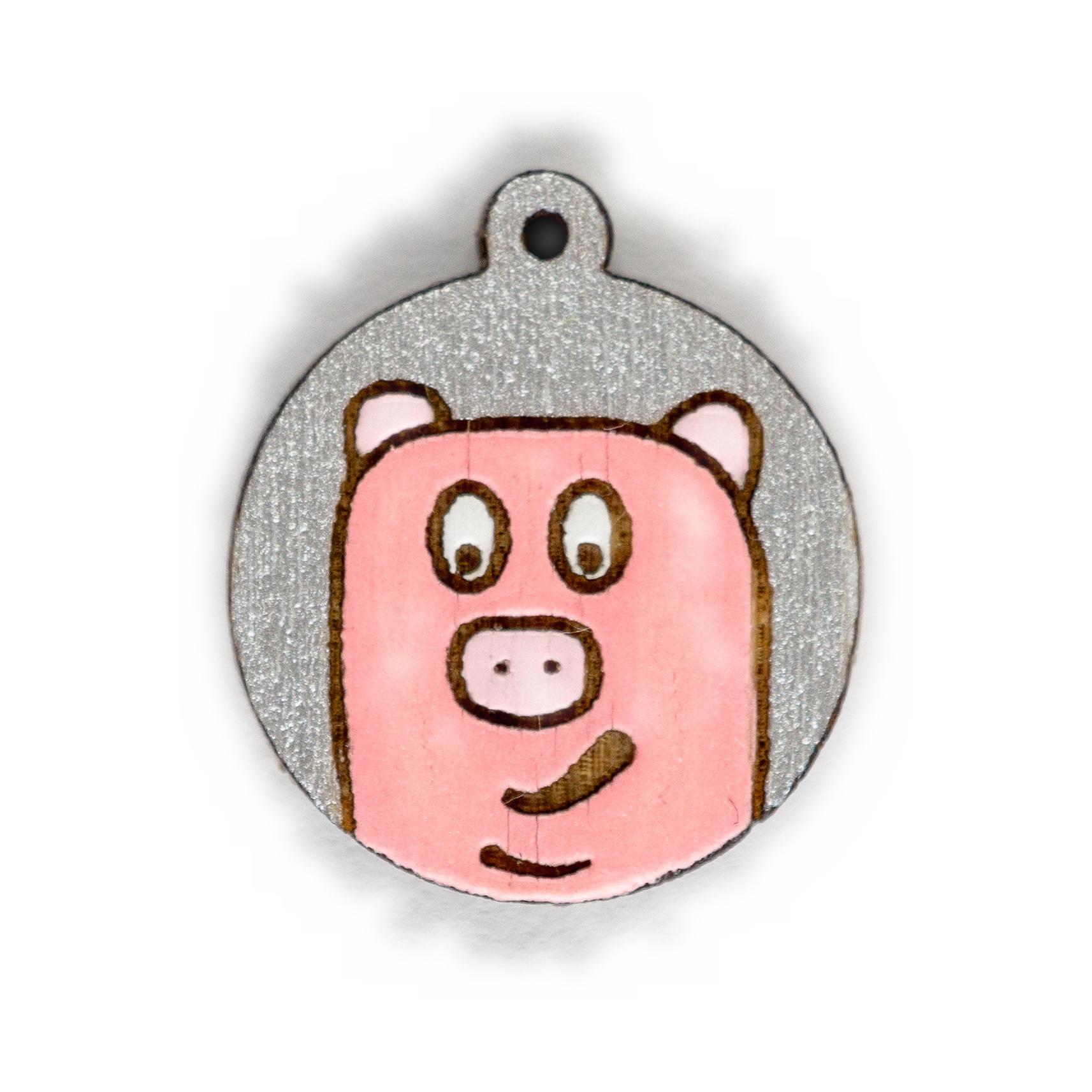 Curious Piggy - Ružová