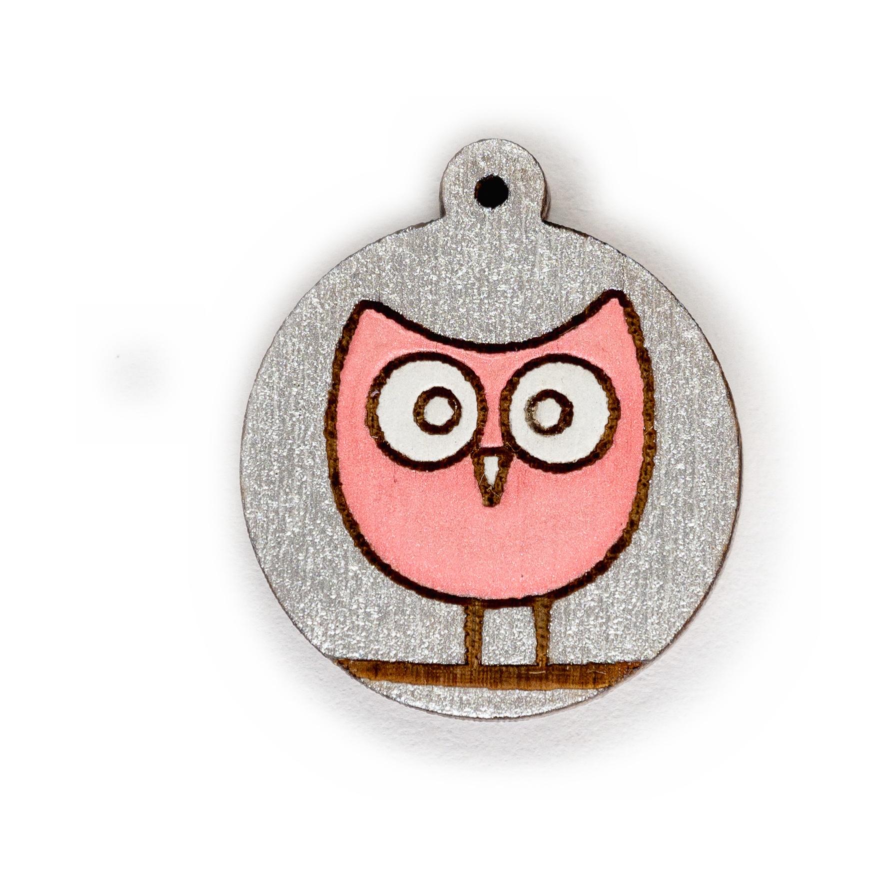 Curious Owl - Ružová
