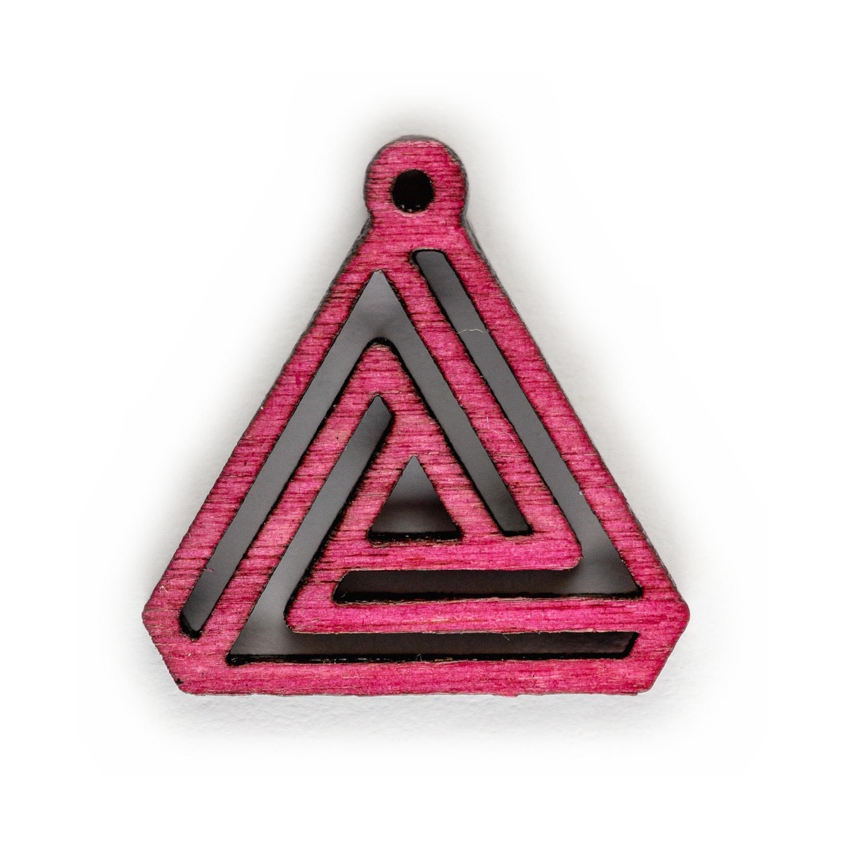 Triangle Labyrinth - Ružová
