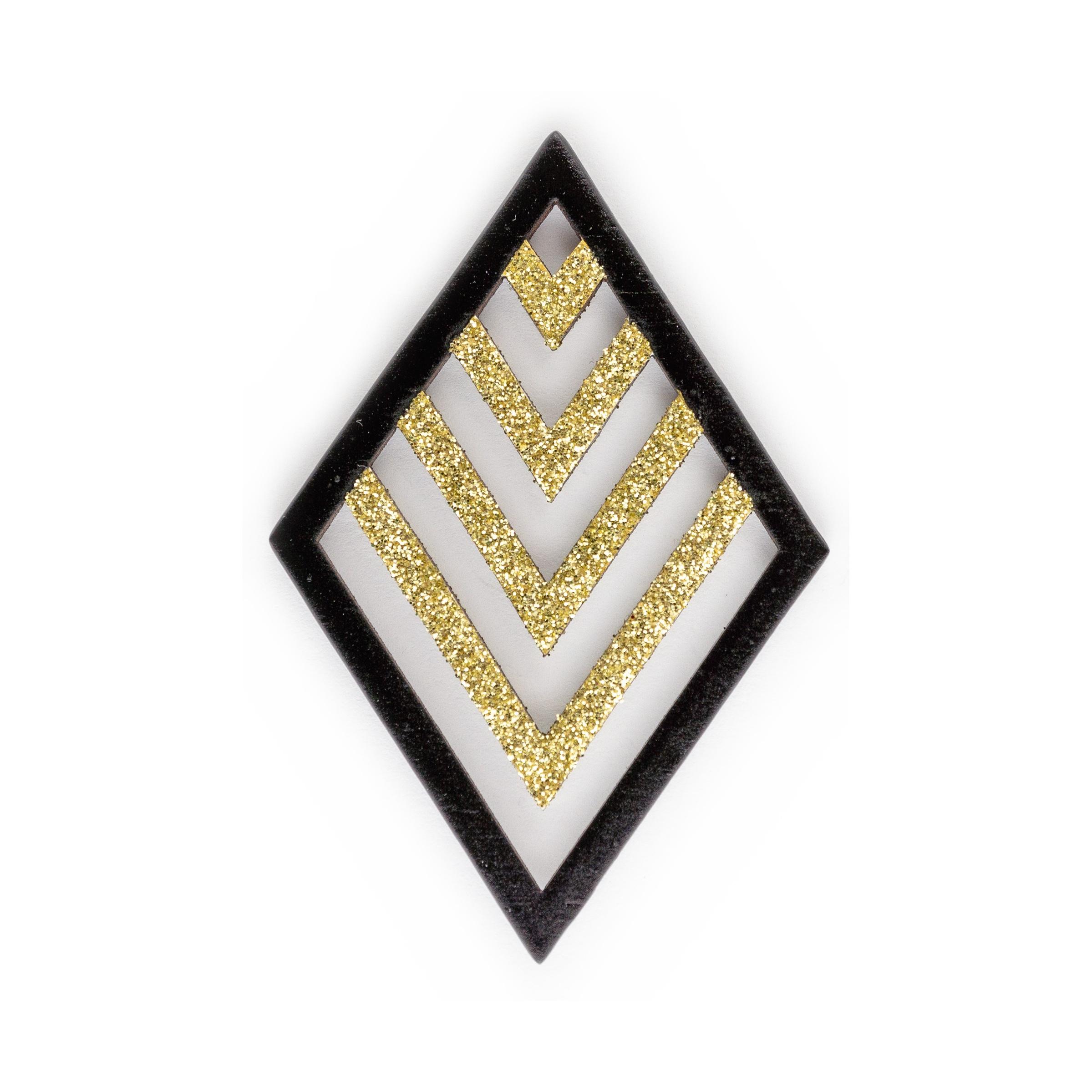 Layered Diamond Cutout - Zlatá 2