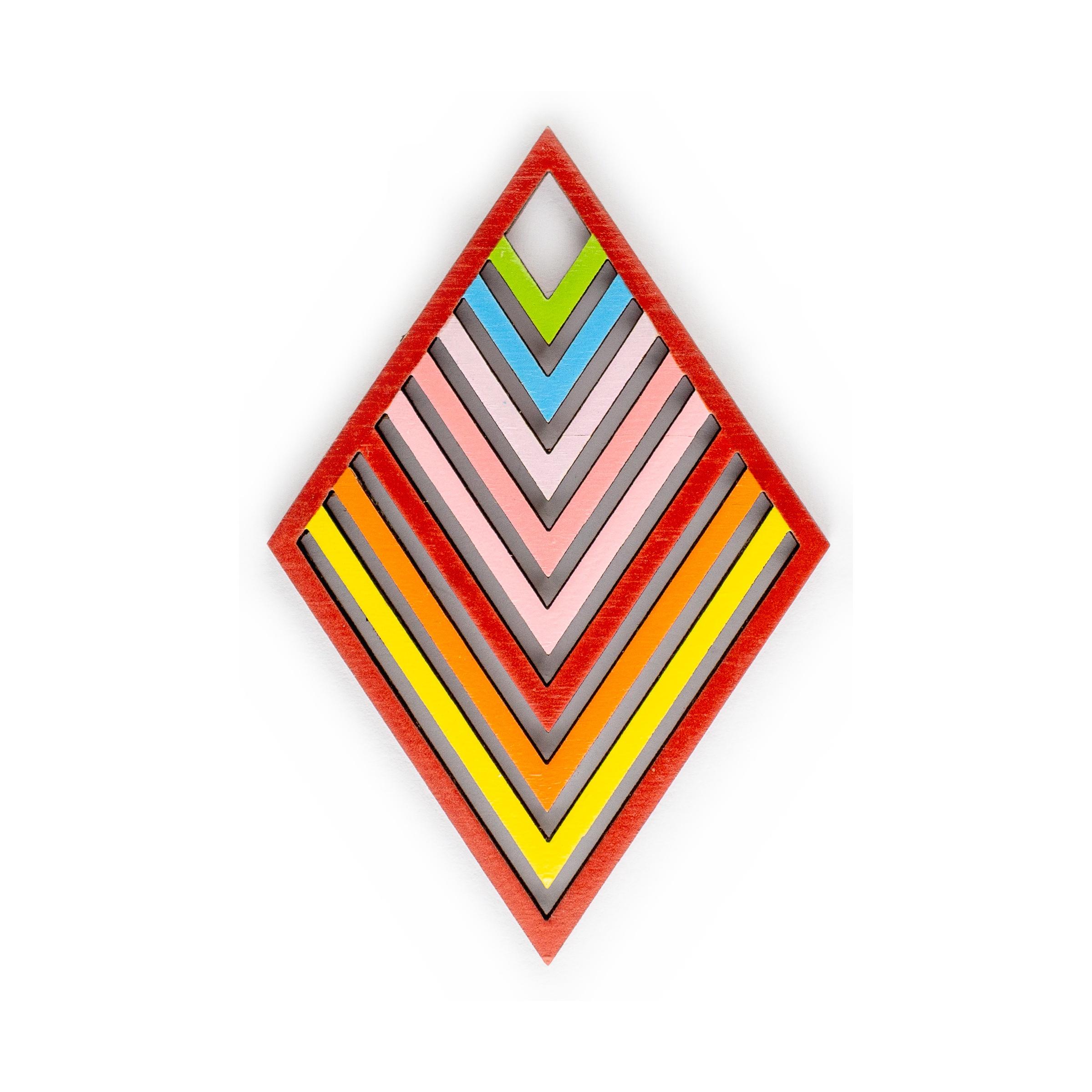 Layered Diamond Cutout - Pestrofarebná 2