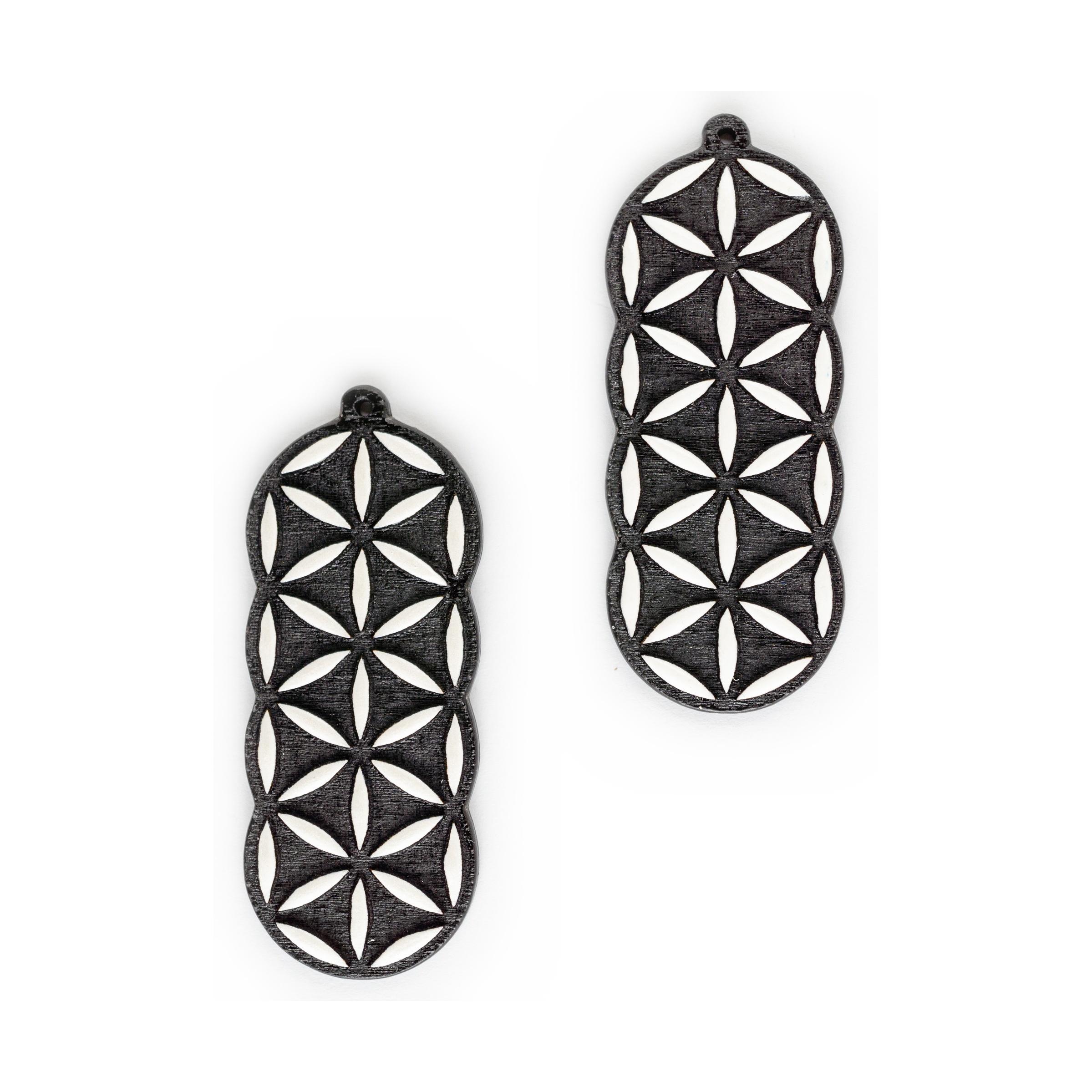 Flower of Life Bar - Čierna