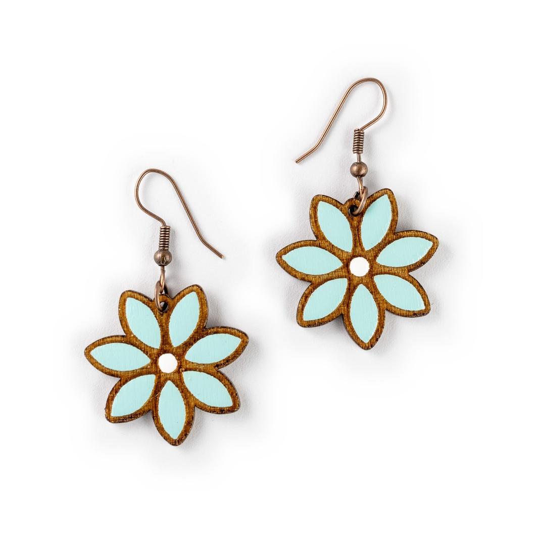 Elegant Bloom Inlay - Tyrkysová