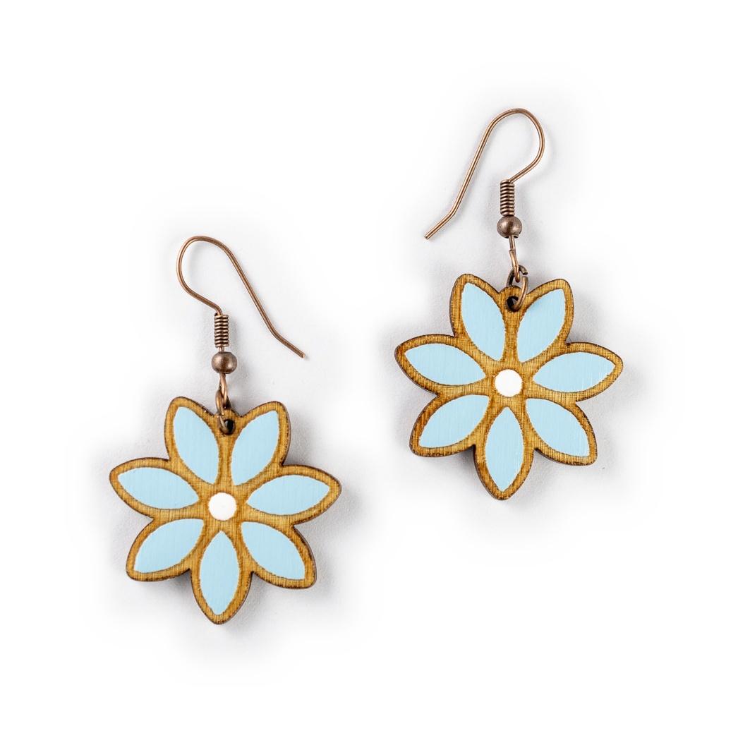 Elegant Bloom Inlay - Modrá