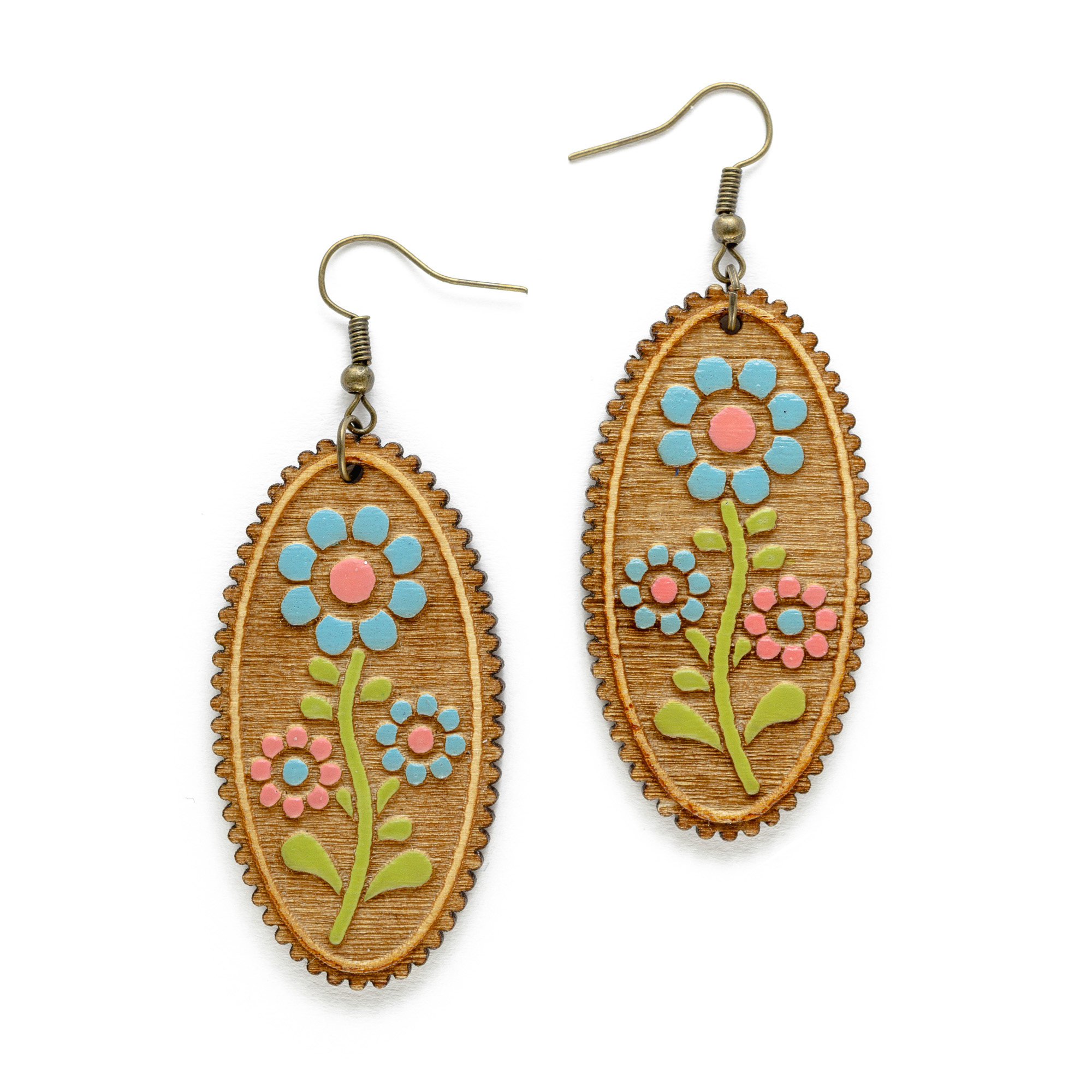 Meadow Flower Trio Oval - Pestrofarebná